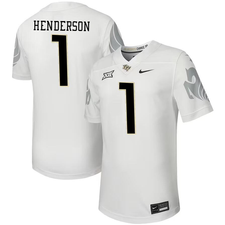 Men #1 Ja'Cari Henderson UCF Knights Big 12 Conference College Football Jerseys Stitched-Black